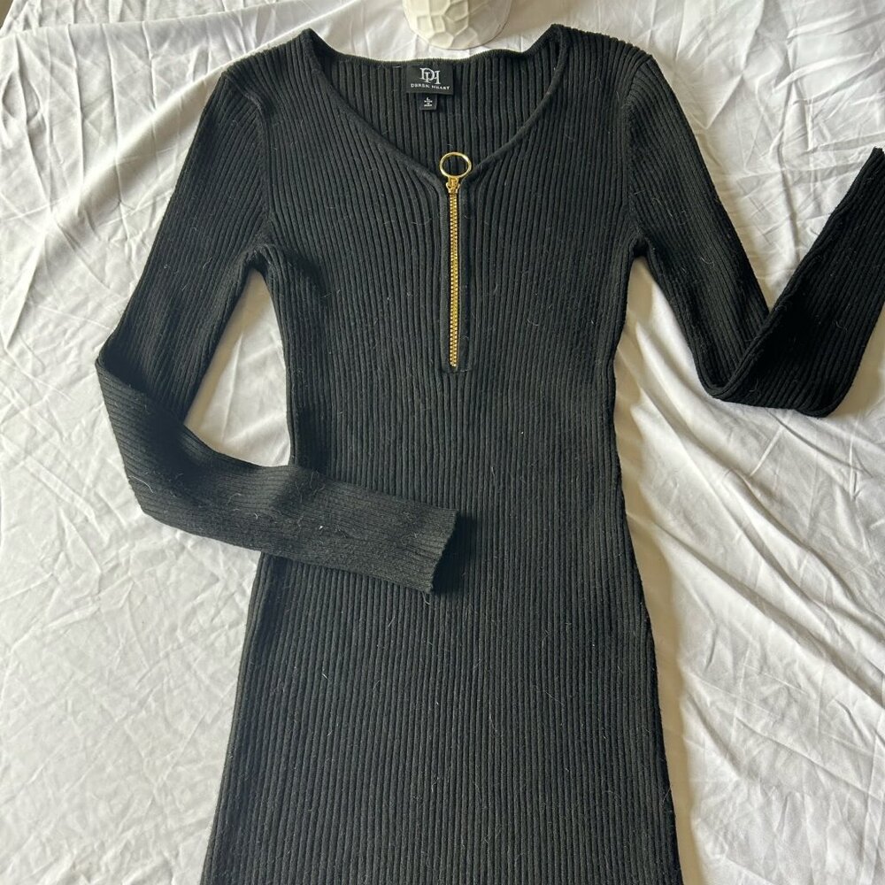 Derek Heart - Bodycon Little Black Dress
